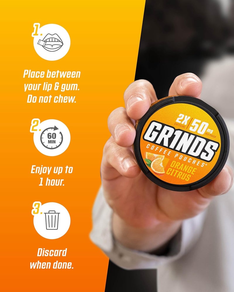 GRINDS Coffee Pouches Ultimate Energy 5 Pack - Image 5